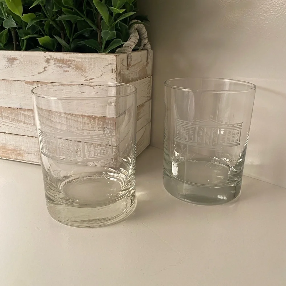 President Joe & Jill Biden Old-Fashion Lowball Whiskey Rock Glass. Set of two
